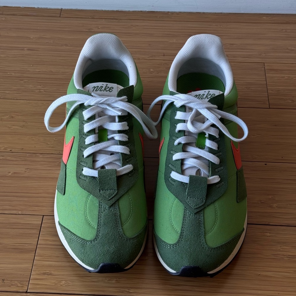 Nike Green and Red Athletic Shoes